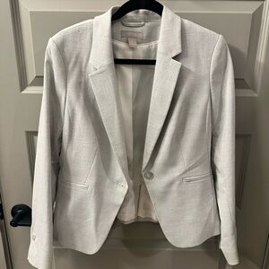 H&M Light Gray Textured Blazer